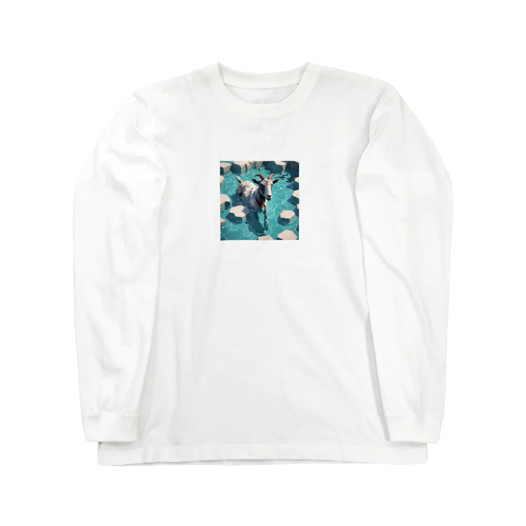 かてこの洋服販売所のWater goat 2 Long Sleeve T-Shirt