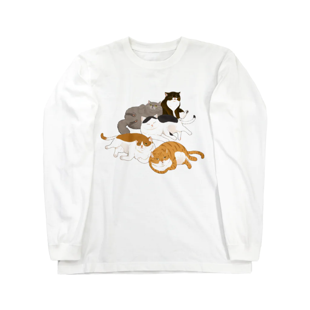 YouStoreのブサかわキャッツ Long Sleeve T-Shirt