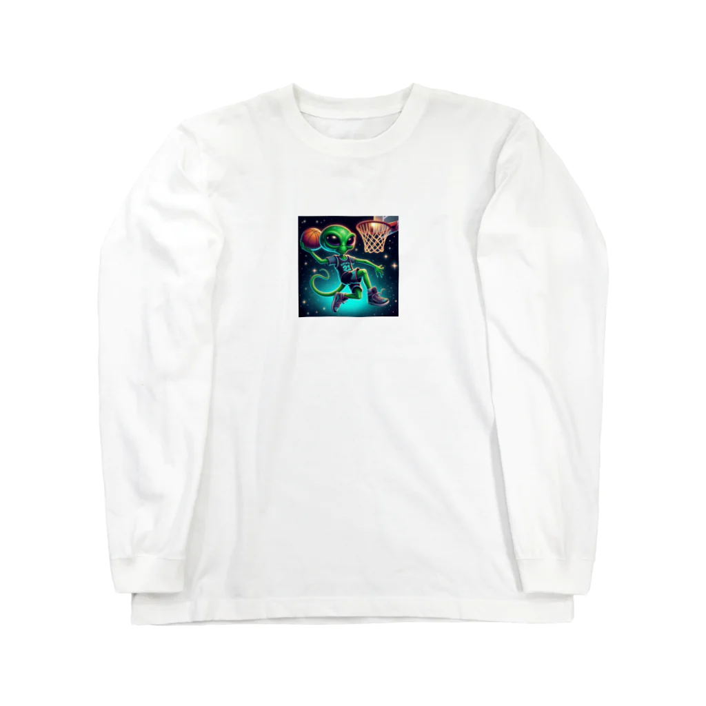 msk300のバスケットエイリアン Long Sleeve T-Shirt