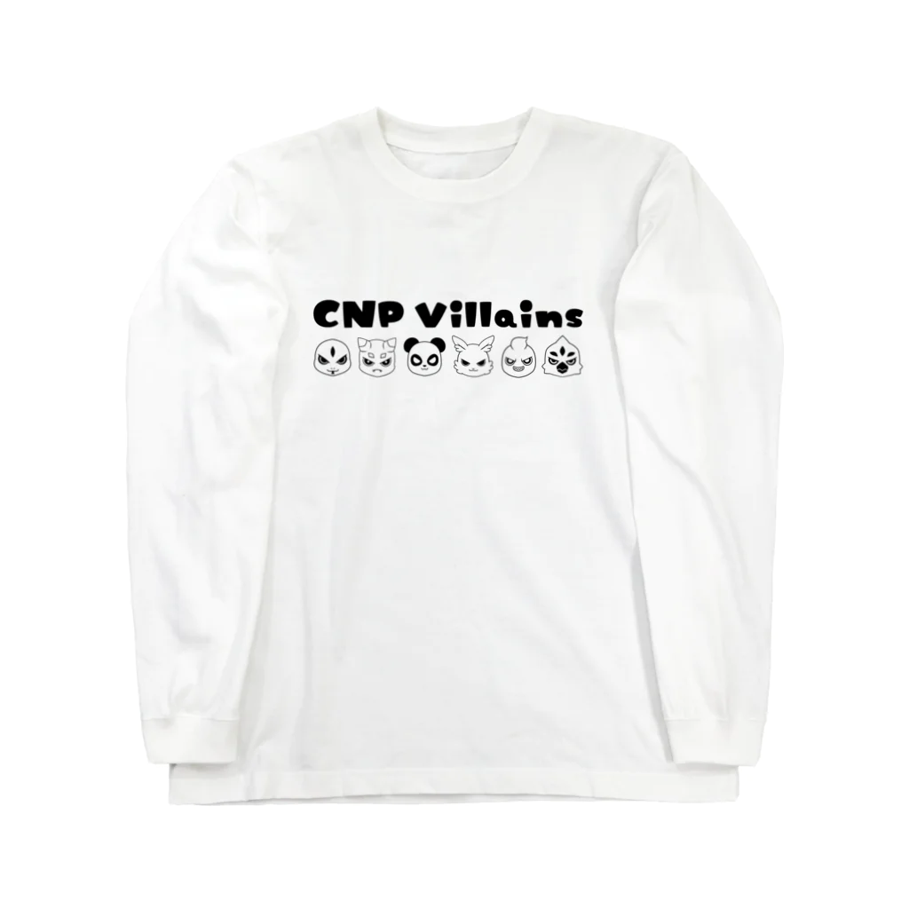 CNPVillains official StoreのCNPVillains 6アイコンBK ロングスリーブTシャツ