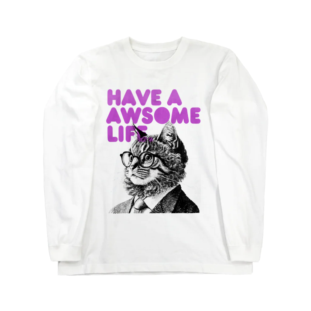 RainbowFam Plusの猫先輩 Long Sleeve T-Shirt