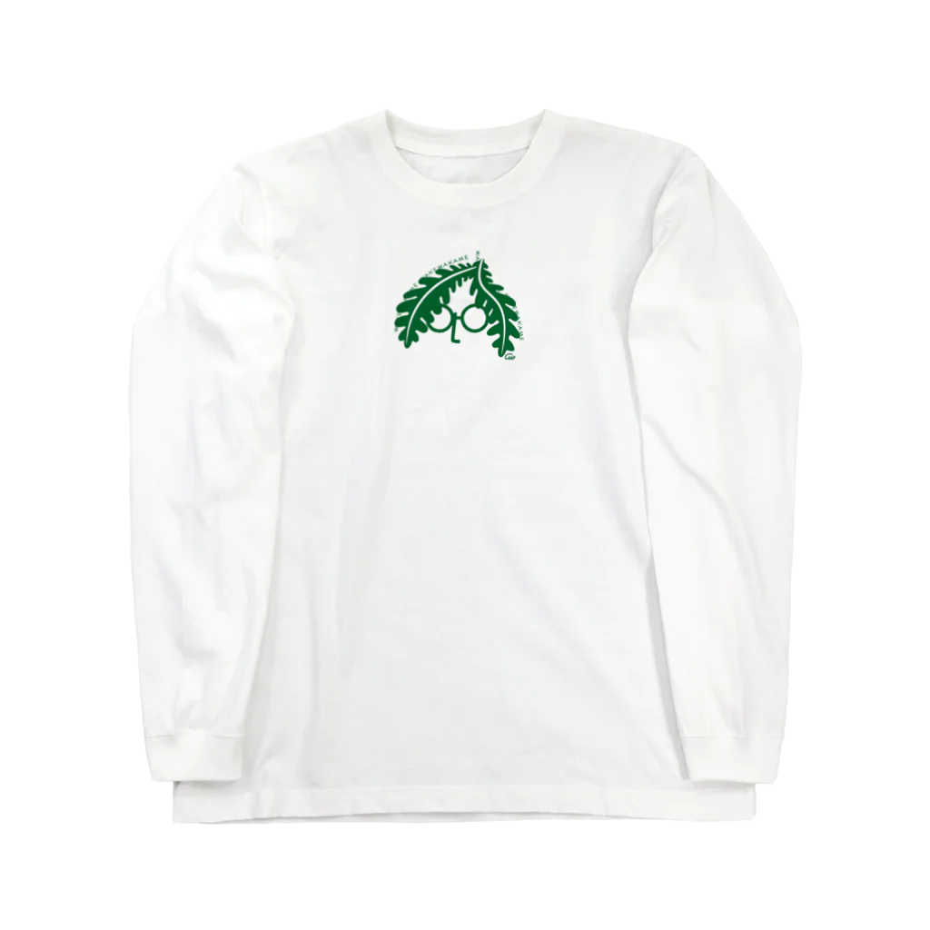 イラスト MONYAAT のわけわかめ　WAKEWAKAME M ロングスリーブTシャツ