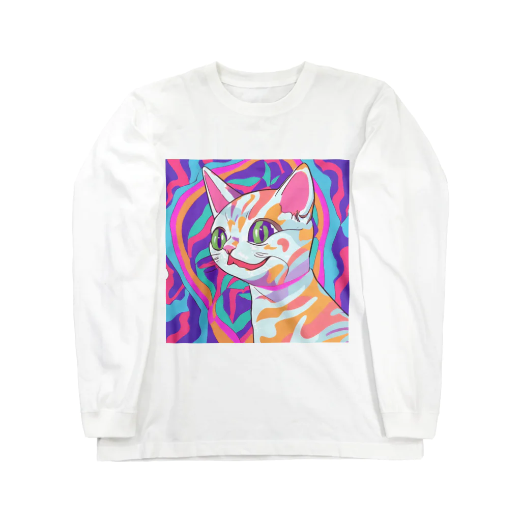 Amrita StoreのPsy Cat ロングスリーブTシャツ