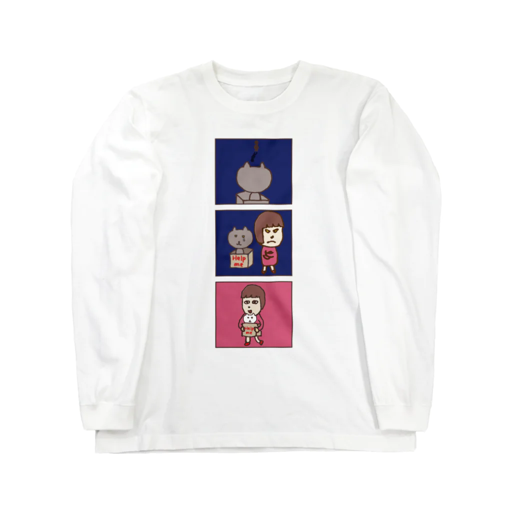 oniyanma64の猫と私と Long Sleeve T-Shirt