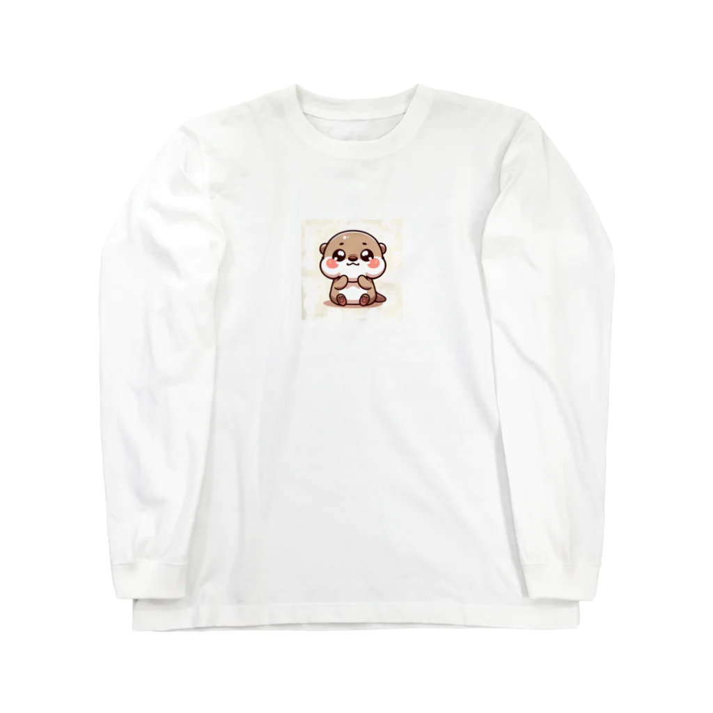 モチモチのモチモチカワウソ1 Long Sleeve T-Shirt