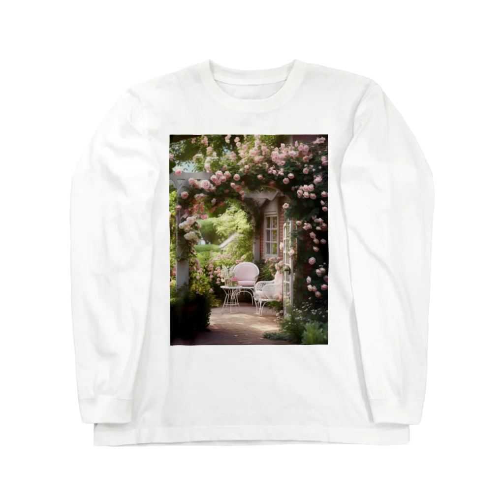 AQUAMETAVERSEのバラの庭園　なでしこ1478 Long Sleeve T-Shirt