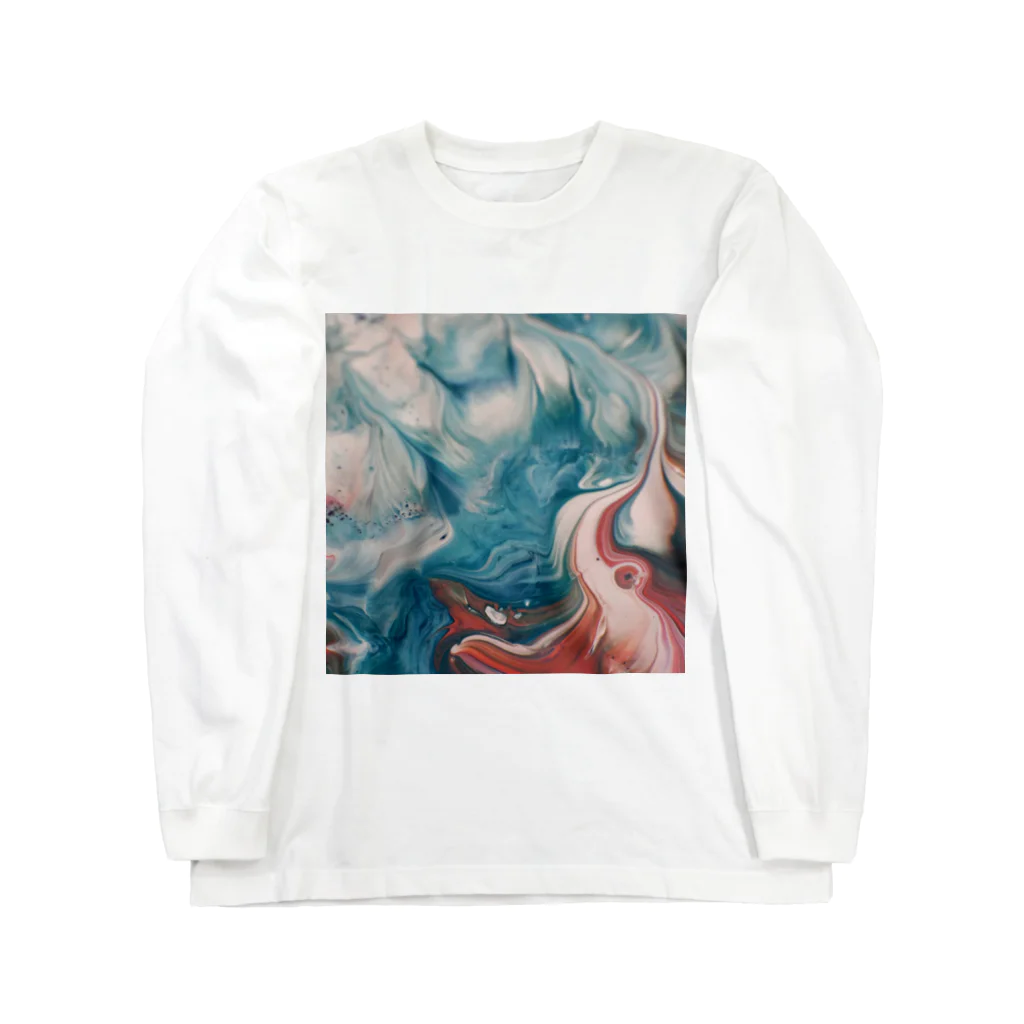 R-mayの鮮やかなマーブル Long Sleeve T-Shirt