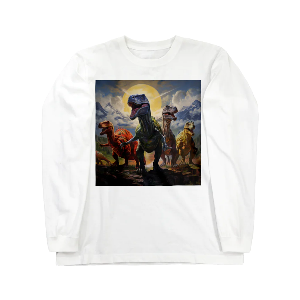 AQUAMETAVERSEの恐竜　なでしこ1478 Long Sleeve T-Shirt