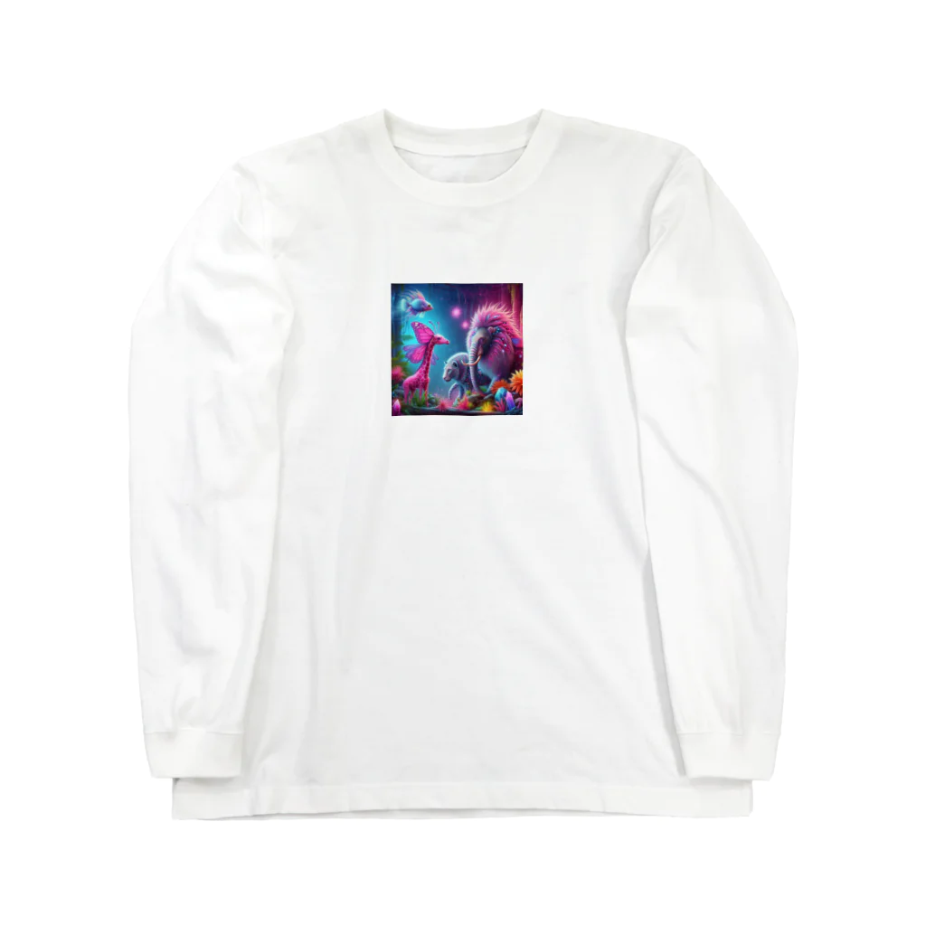 カメ好き屋のカラフルアニマル Long Sleeve T-Shirt