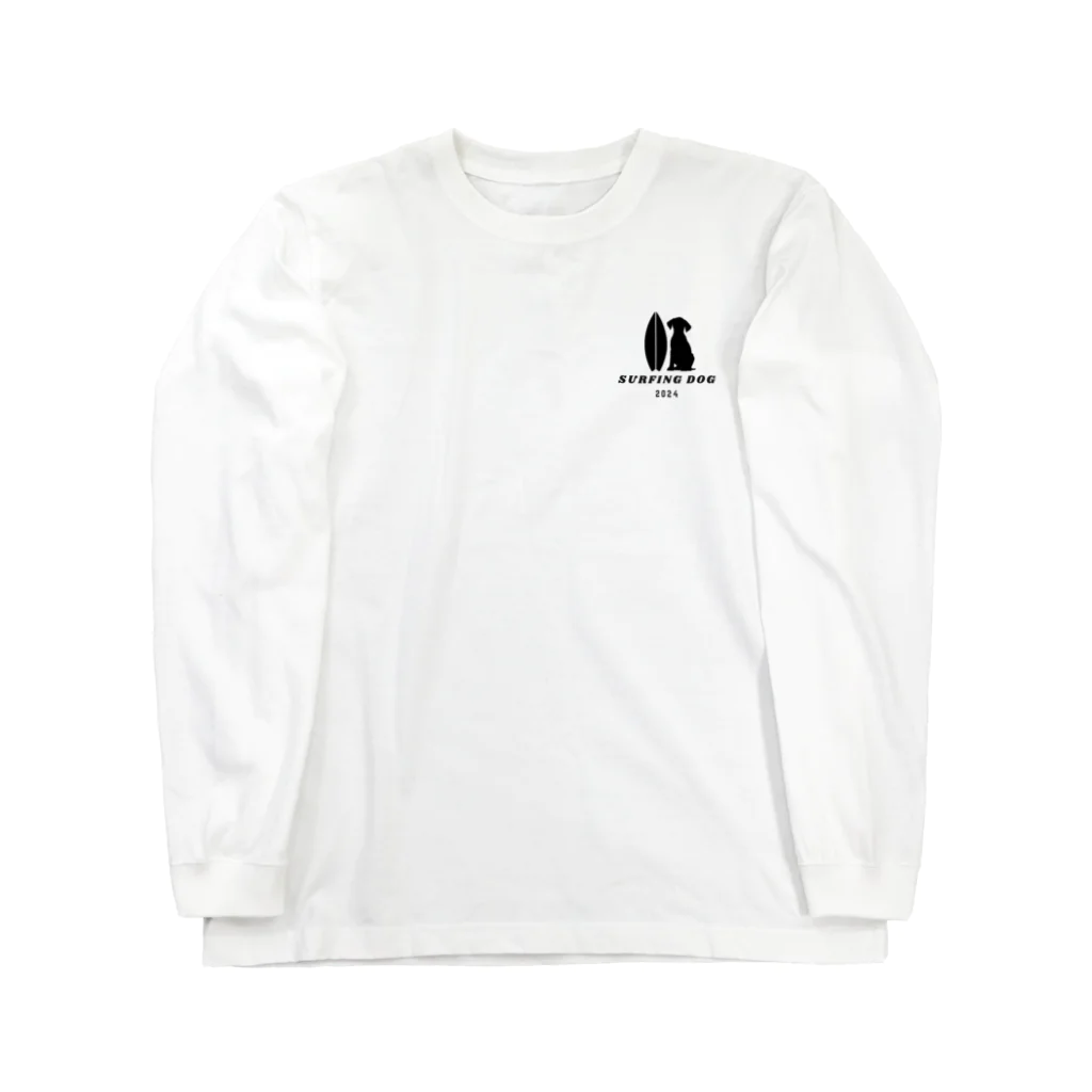 Surfing Dogの波乗りラブラドール Long Sleeve T-Shirt