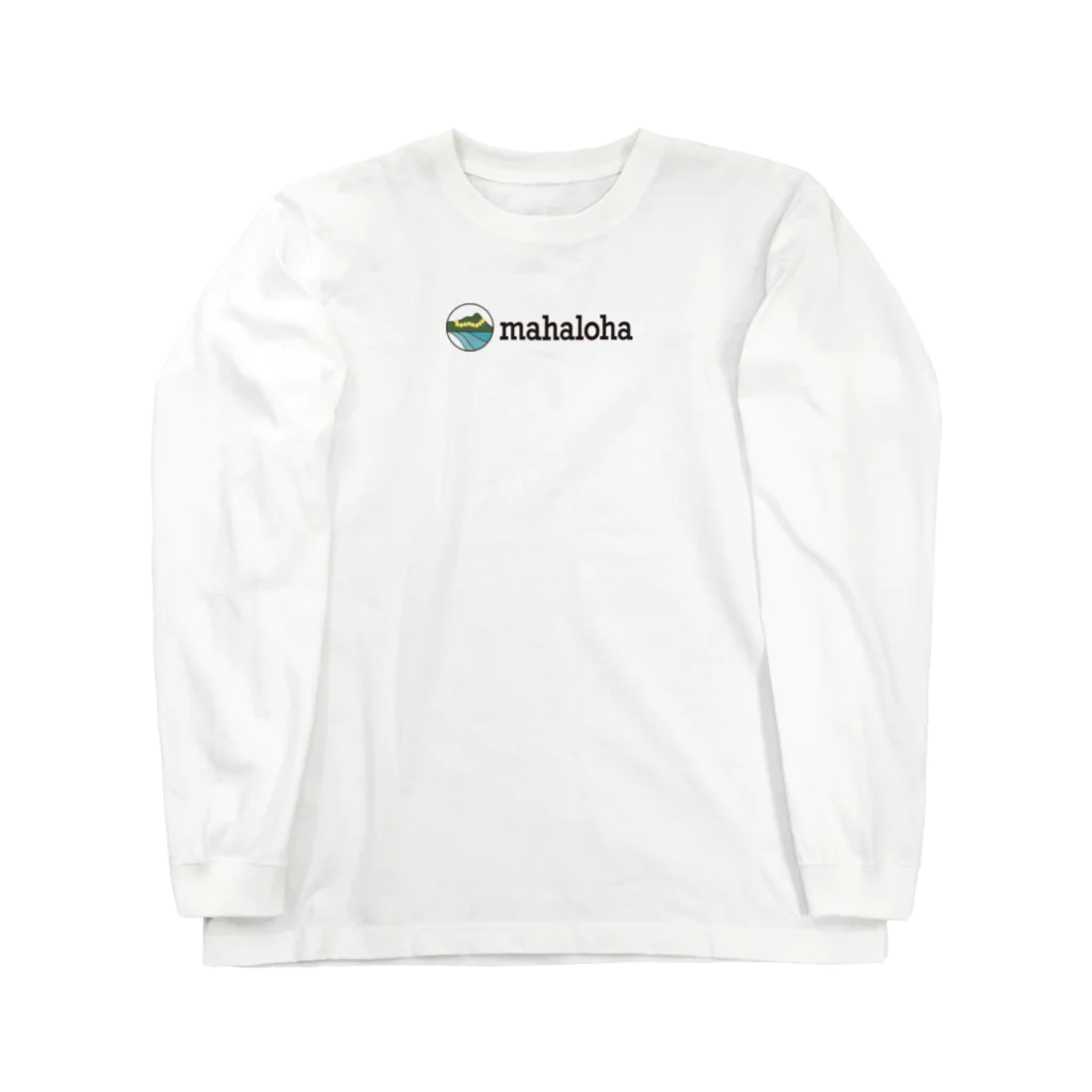 mahaloha808のmahaloha横ロゴ Long Sleeve T-Shirt