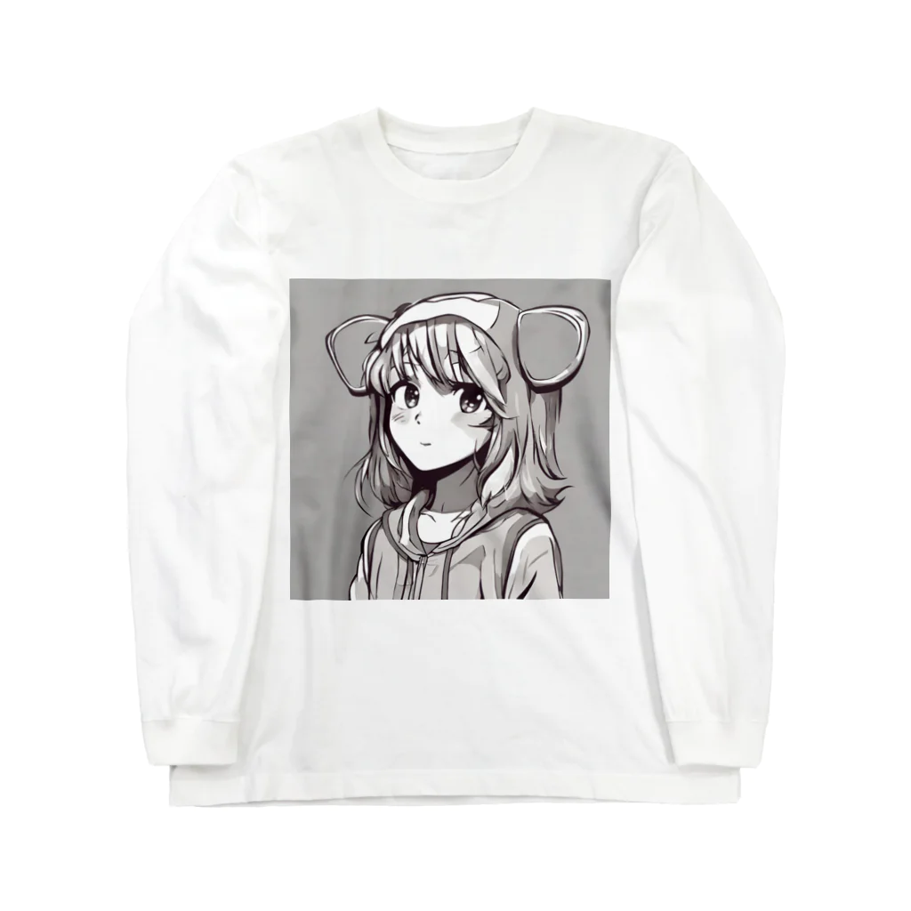 Mahaloのパーカーの女の子 ロングスリーブTシャツ