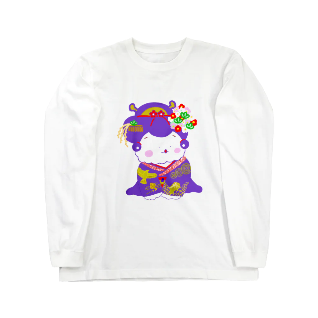 しぜんとあそんでるのの舞妓さん(紫) Long Sleeve T-Shirt