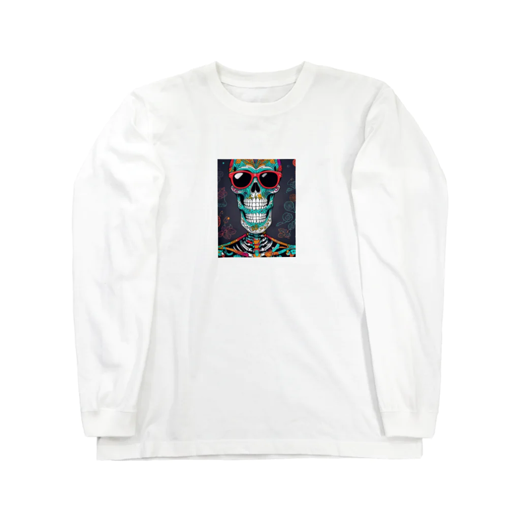 Skeletonのダイナミックなガイコツアート！ Long Sleeve T-Shirt