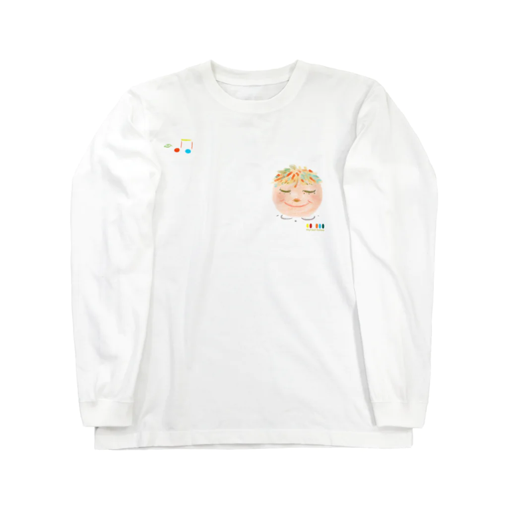 myriad notesのpeaceful smile ロングスリーブTシャツ