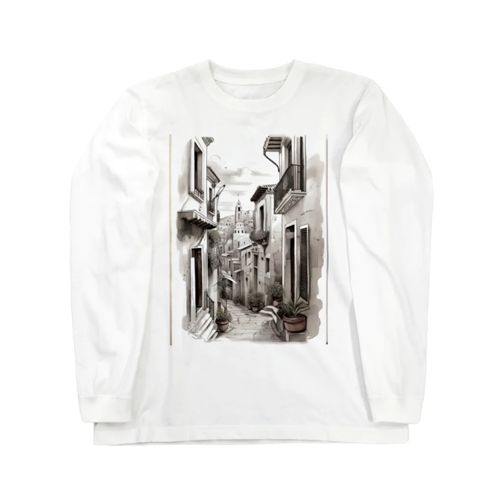 allappreciate606の海外の街並み Long Sleeve T-Shirt