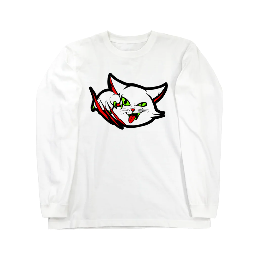 TKGのscratching cat Long Sleeve T-Shirt