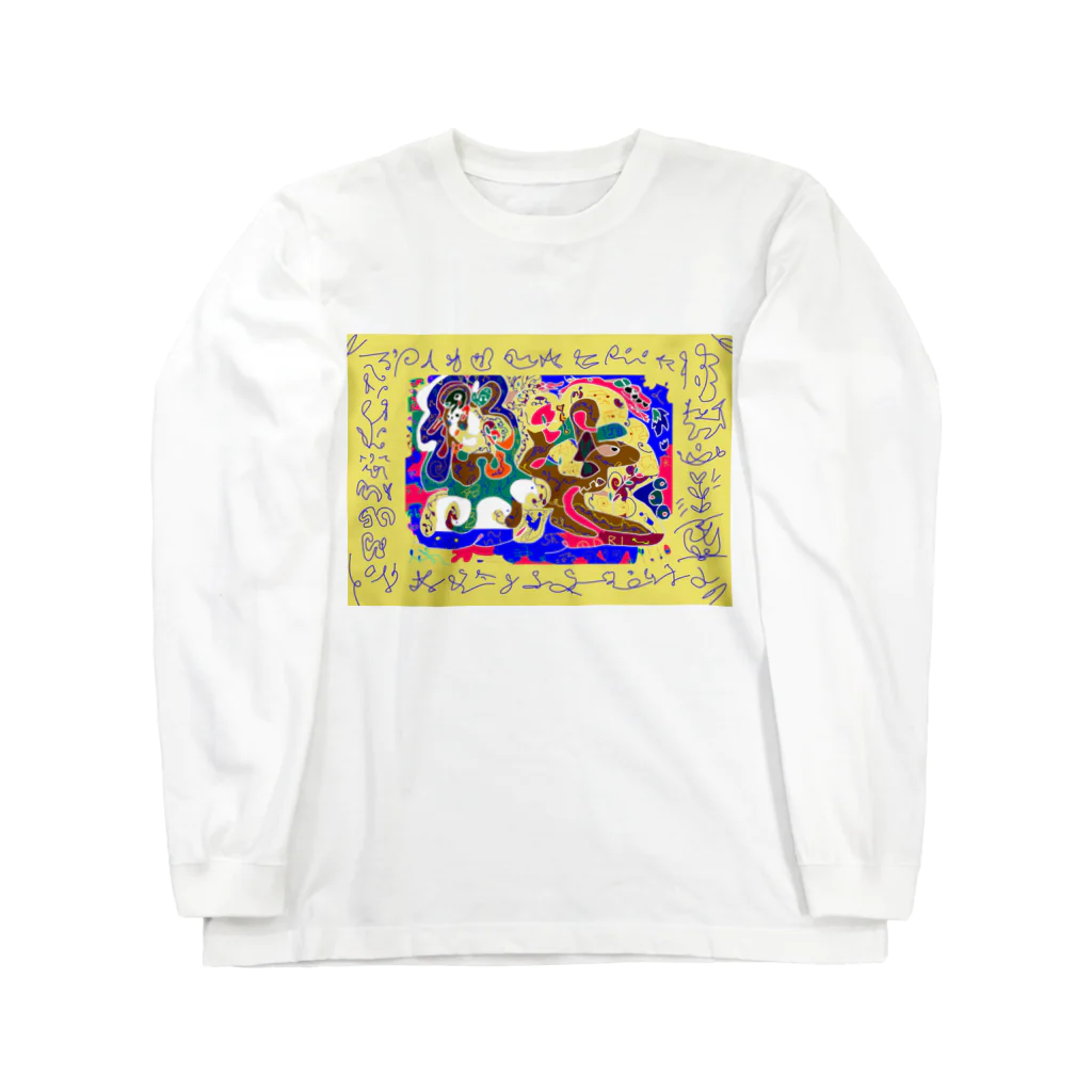 エネハピる〜🫧✨のゆりオリジナル宇宙アート🎨 ロングスリーブTシャツ