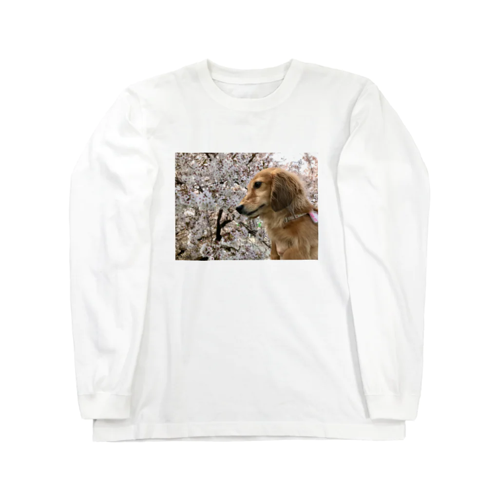 でぶっくすふんとの花見を満喫するちょちょさん Long Sleeve T-Shirt