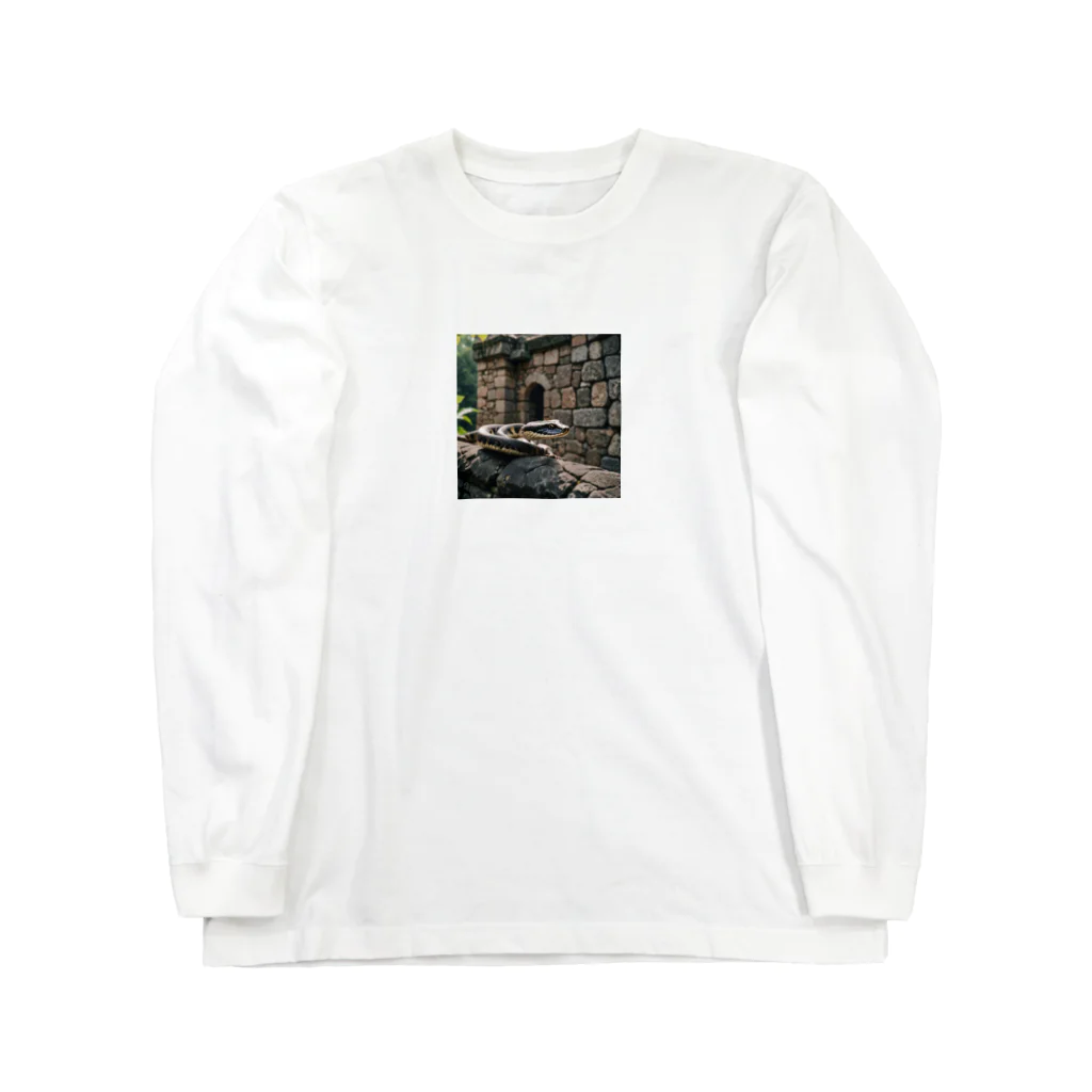 TakeKAKEの国外逃亡をはかる蛇 Long Sleeve T-Shirt