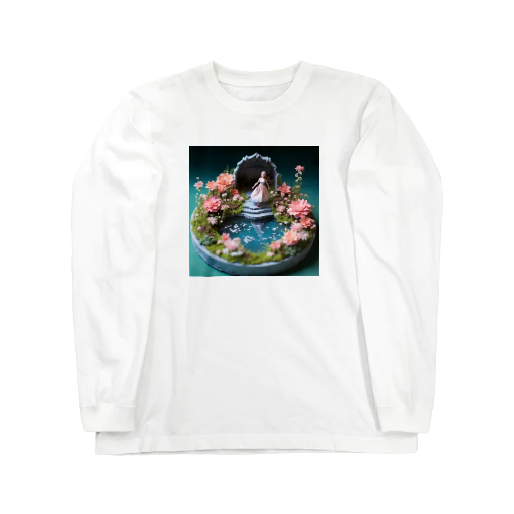 AQUAMETAVERSEの花を飾るインテリア　なでしこ1478 ロングスリーブTシャツ