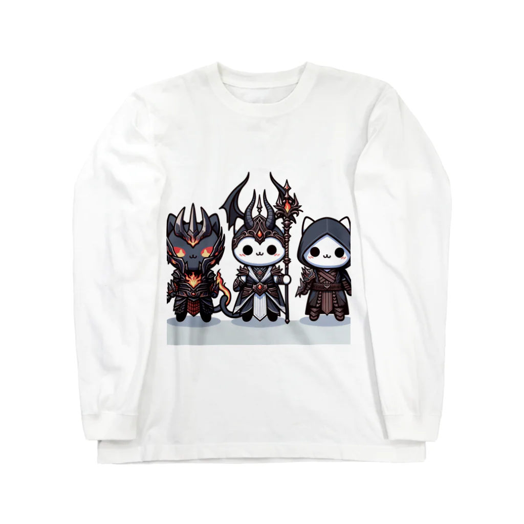 にゃんラボの魔王にゃんこと側近にゃんこ Long Sleeve T-Shirt