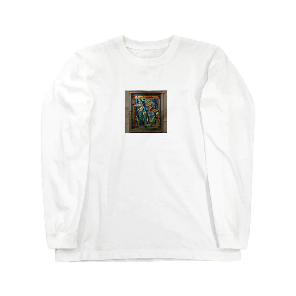 ganeshaのドラゴンフライダンス・ステンドグラス Long Sleeve T-Shirt