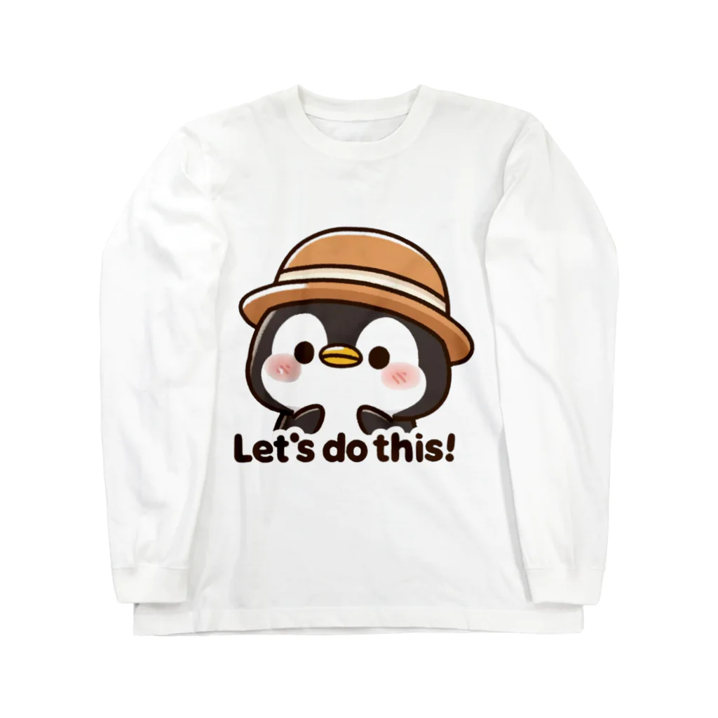 mimikkyu322のLets do this penguin ロングスリーブTシャツ