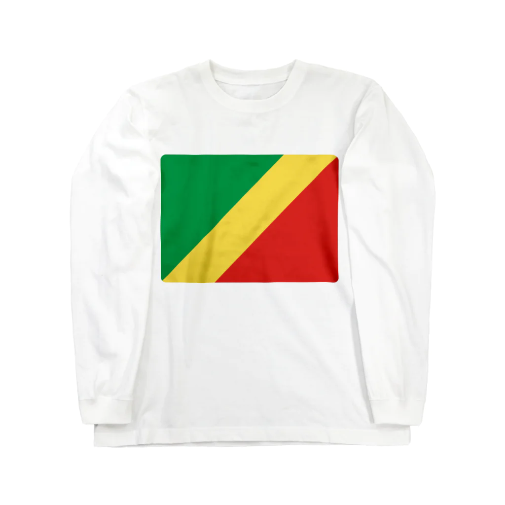 お絵かき屋さんのコンゴ共和国の国旗 Long Sleeve T-Shirt