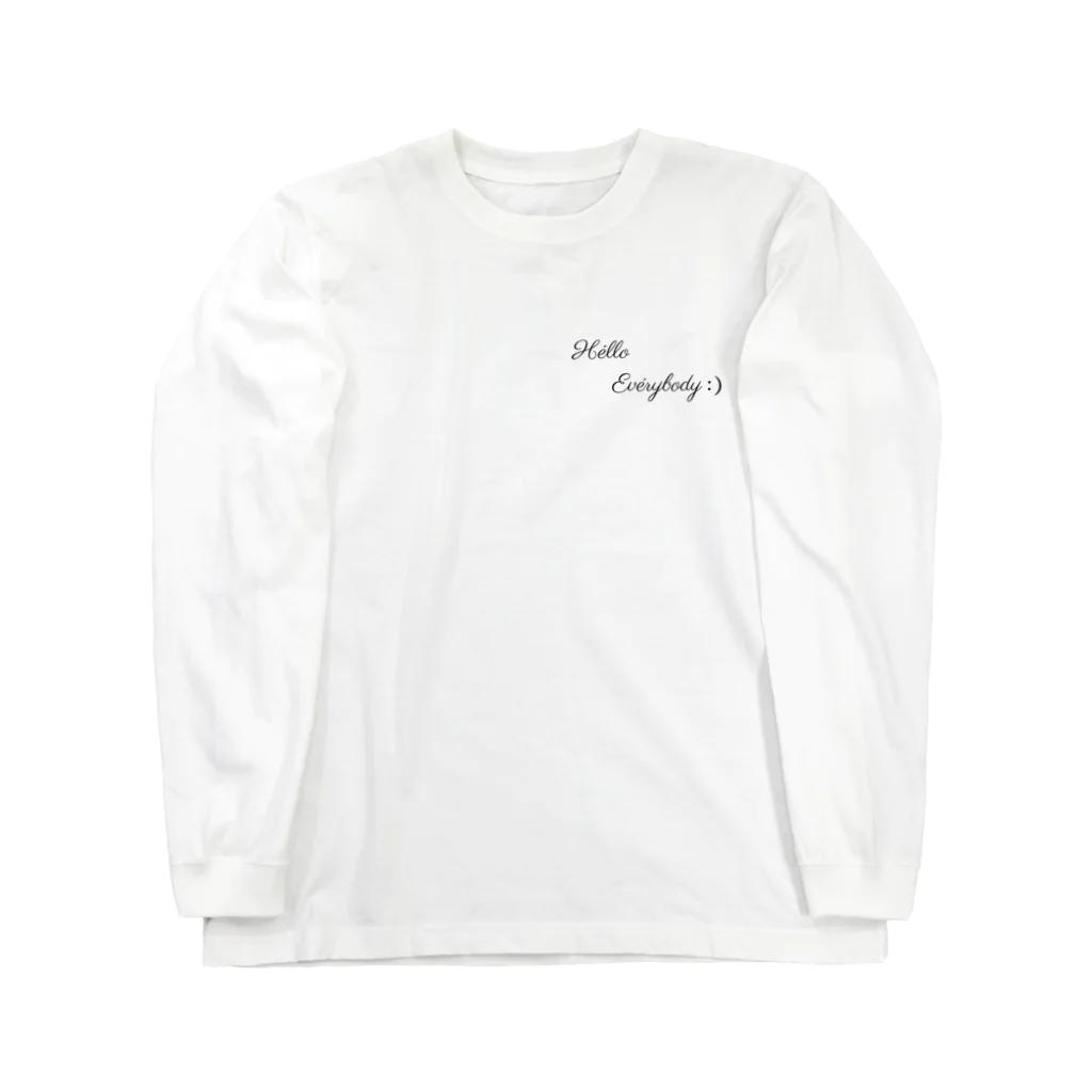 HelloEverybodyの小文字ver "Hello Everybody" シリーズ ロングスリーブTシャツ