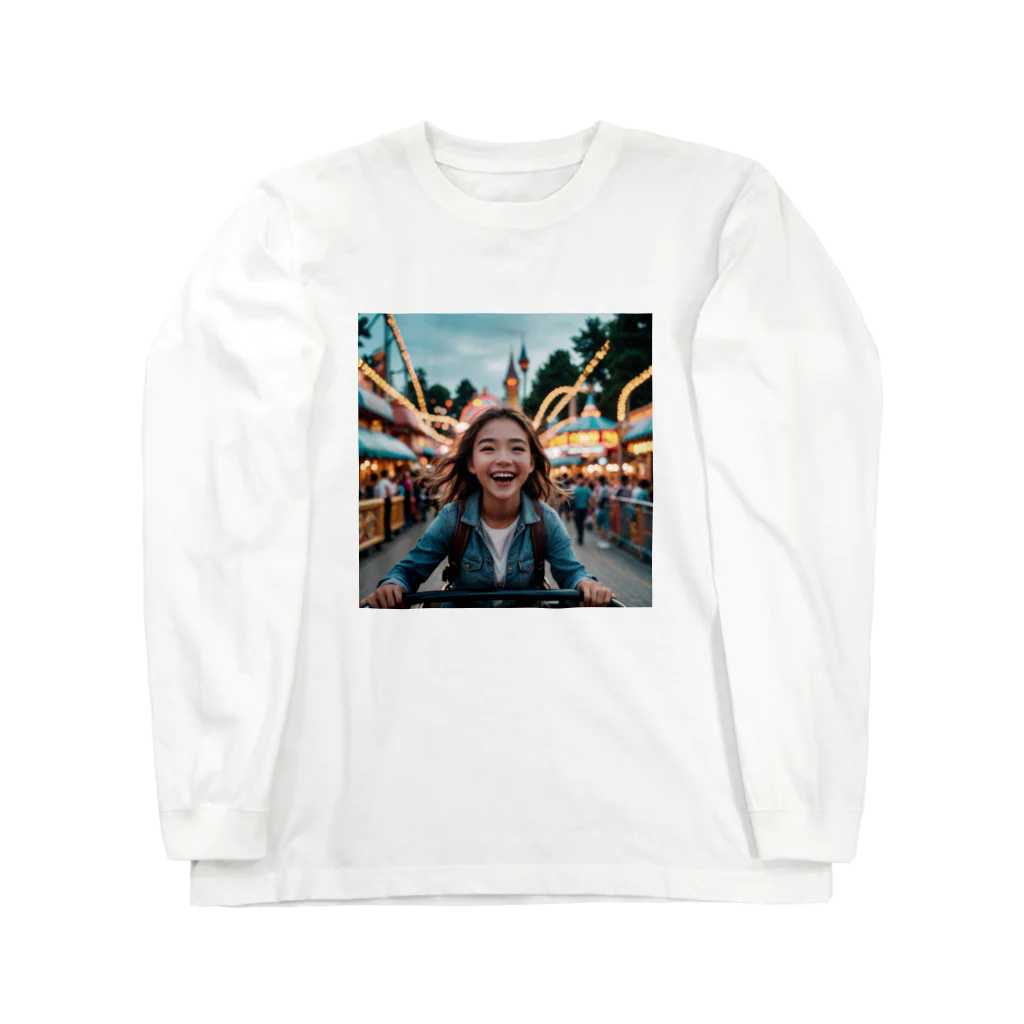 yuyuu_youtubeの笑顔の少女 Long Sleeve T-Shirt