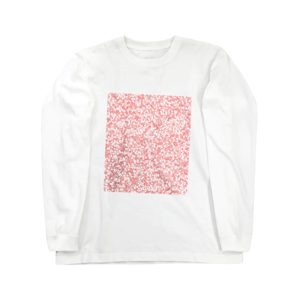 Friendly ChaosのデザインS(Red Cube) ロングスリーブTシャツ