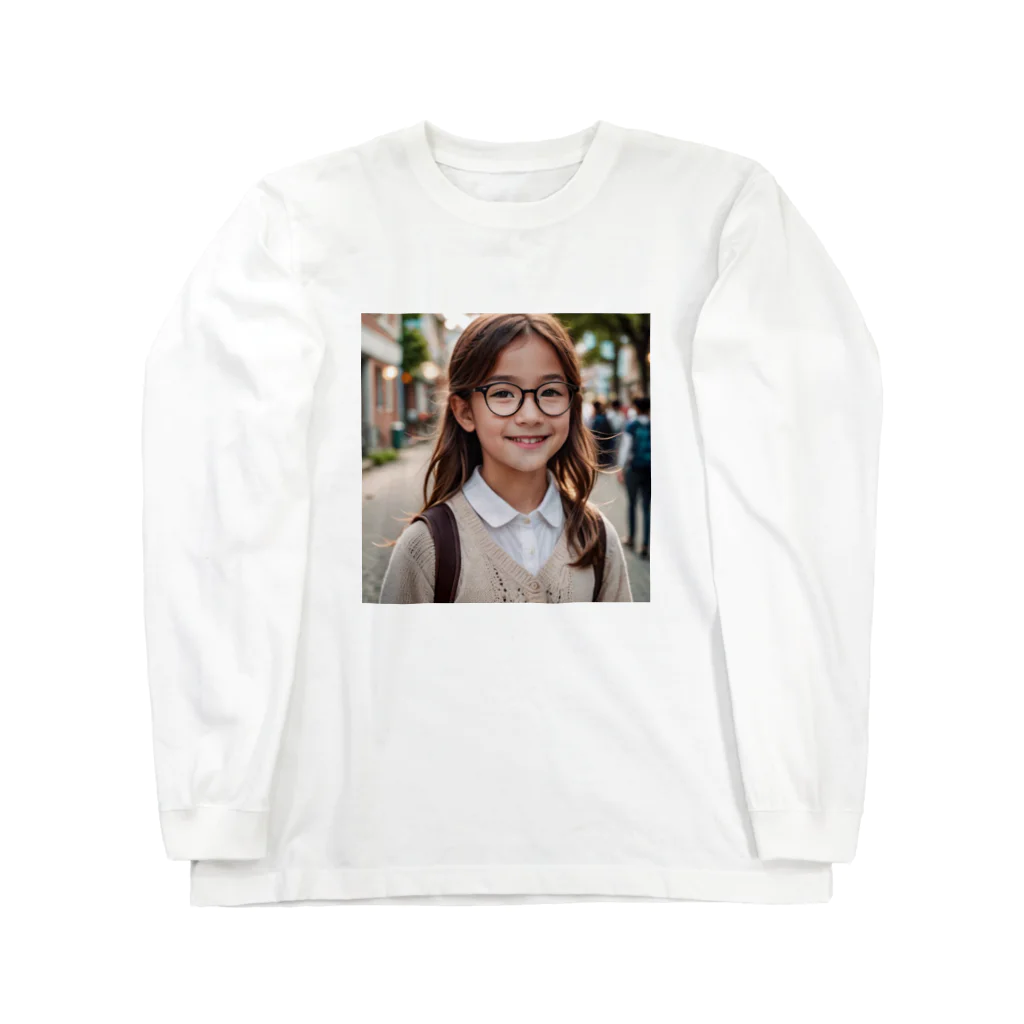 yuyuu_youtubeのメガネの少女 Long Sleeve T-Shirt