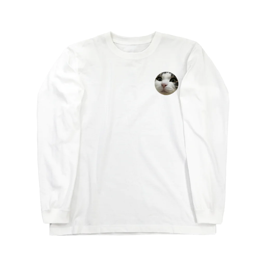 うちのにゃんず🐈のみーみーちゃんのメンチ Long Sleeve T-Shirt