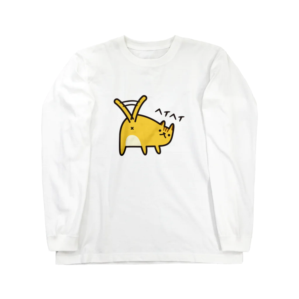 hiropo3の挑発的なネコ ロングスリーブTシャツ