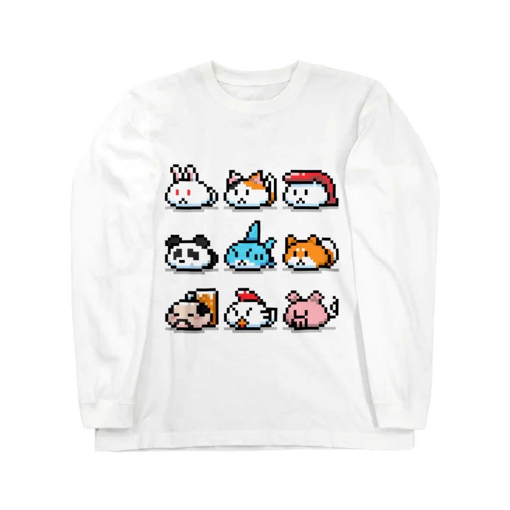 あにぱんださん。のドットあにまるズ Long Sleeve T-Shirt