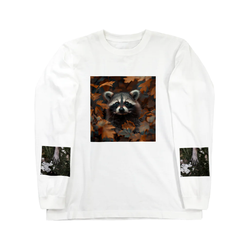 Raccoon Cool PlanetのRaccoon Cool Planet Long Sleeve T-Shirt