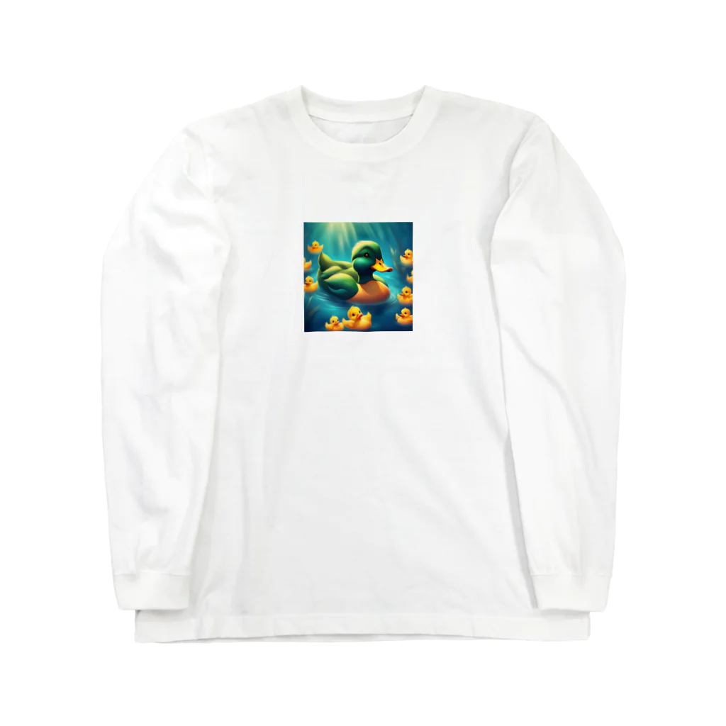 pipi_popoのアヒル Long Sleeve T-Shirt