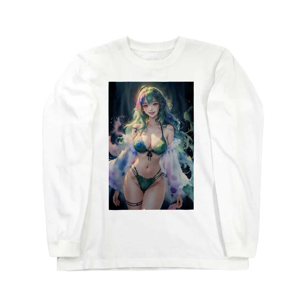 D-system（水彩屋）の風の踊り子リアエル 立ち絵ver Long Sleeve T-Shirt