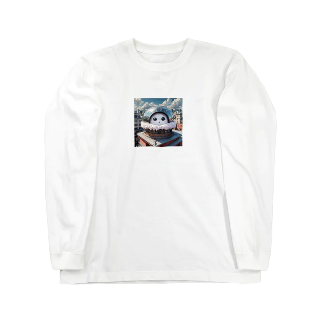 AI妖怪大図鑑の天体観測妖怪　バンポン Long Sleeve T-Shirt