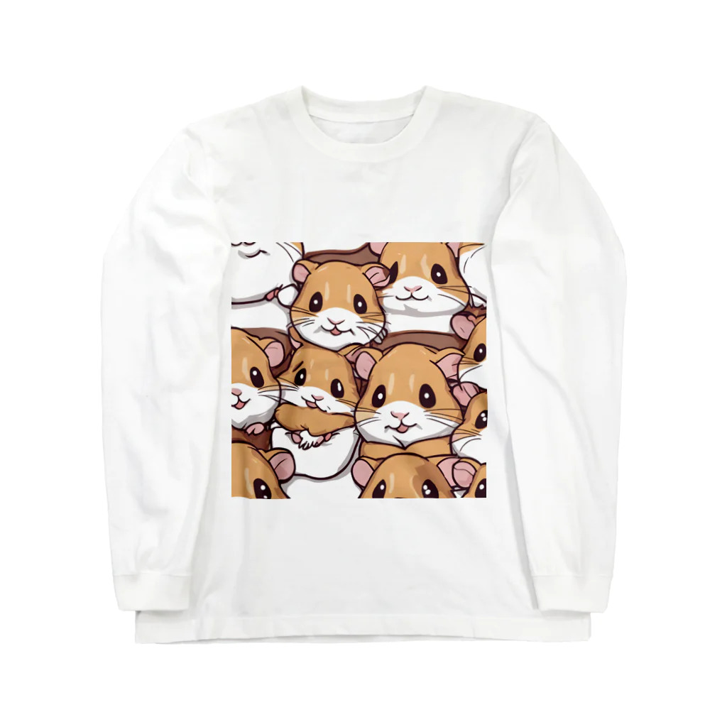 kw400037のかわいいハムスター Long Sleeve T-Shirt