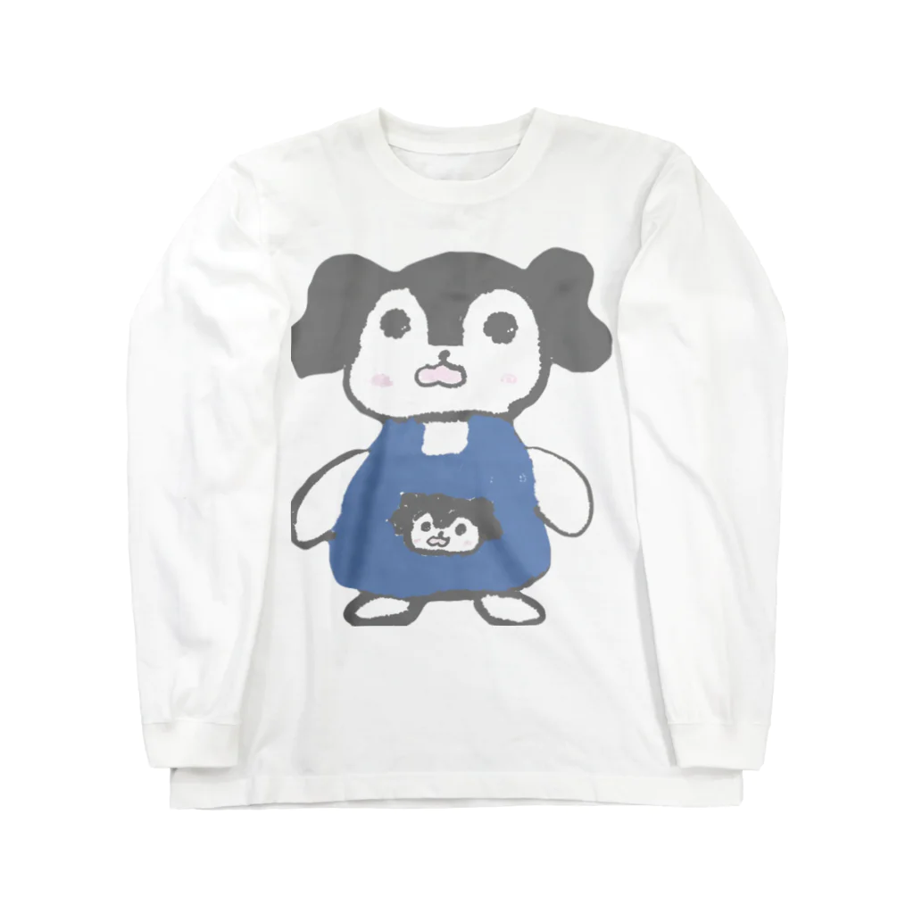 ももも🍑のワンの絵 Long Sleeve T-Shirt