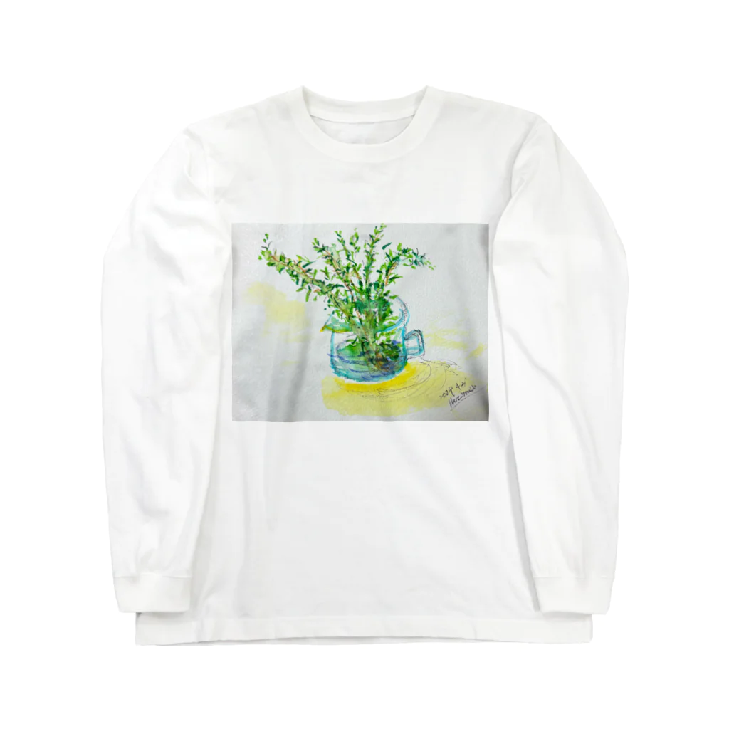 絵描き ひろみるん♪ オリジナル アートグッズSHOPのローズマリー Long Sleeve T-Shirt