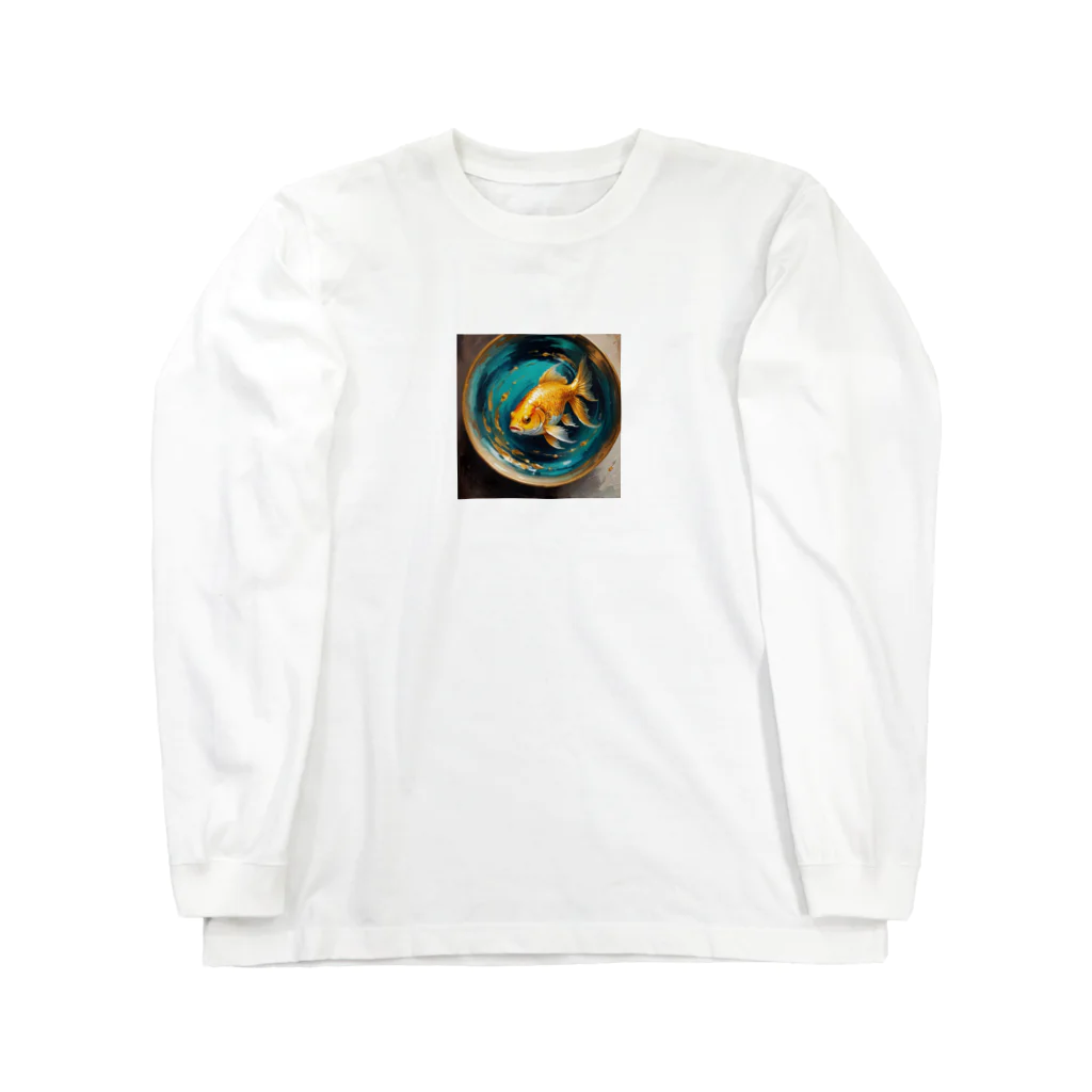 幸運グッズのゴージャスな金魚 Long Sleeve T-Shirt