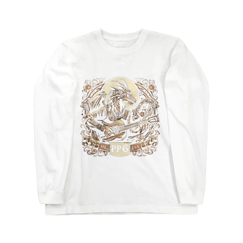 Prosperous Peony 6のPP6　ドラゴンバンドデザイン Long Sleeve T-Shirt