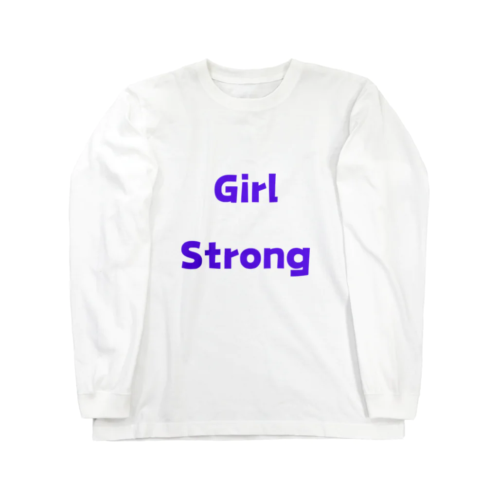 あい・まい・みぃのGirl Strong-強い女性を表す言葉 ロングスリーブTシャツ