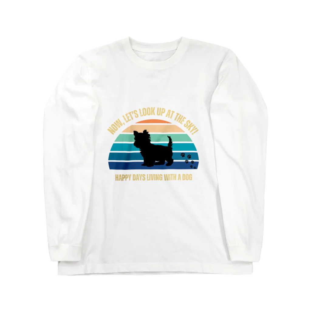 dreamy-designのわんちゃん　ヨークシャテリア Long Sleeve T-Shirt