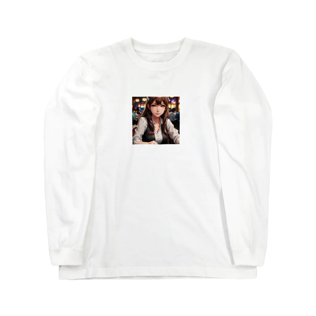 WWWmaのポーカー美少女さや Long Sleeve T-Shirt