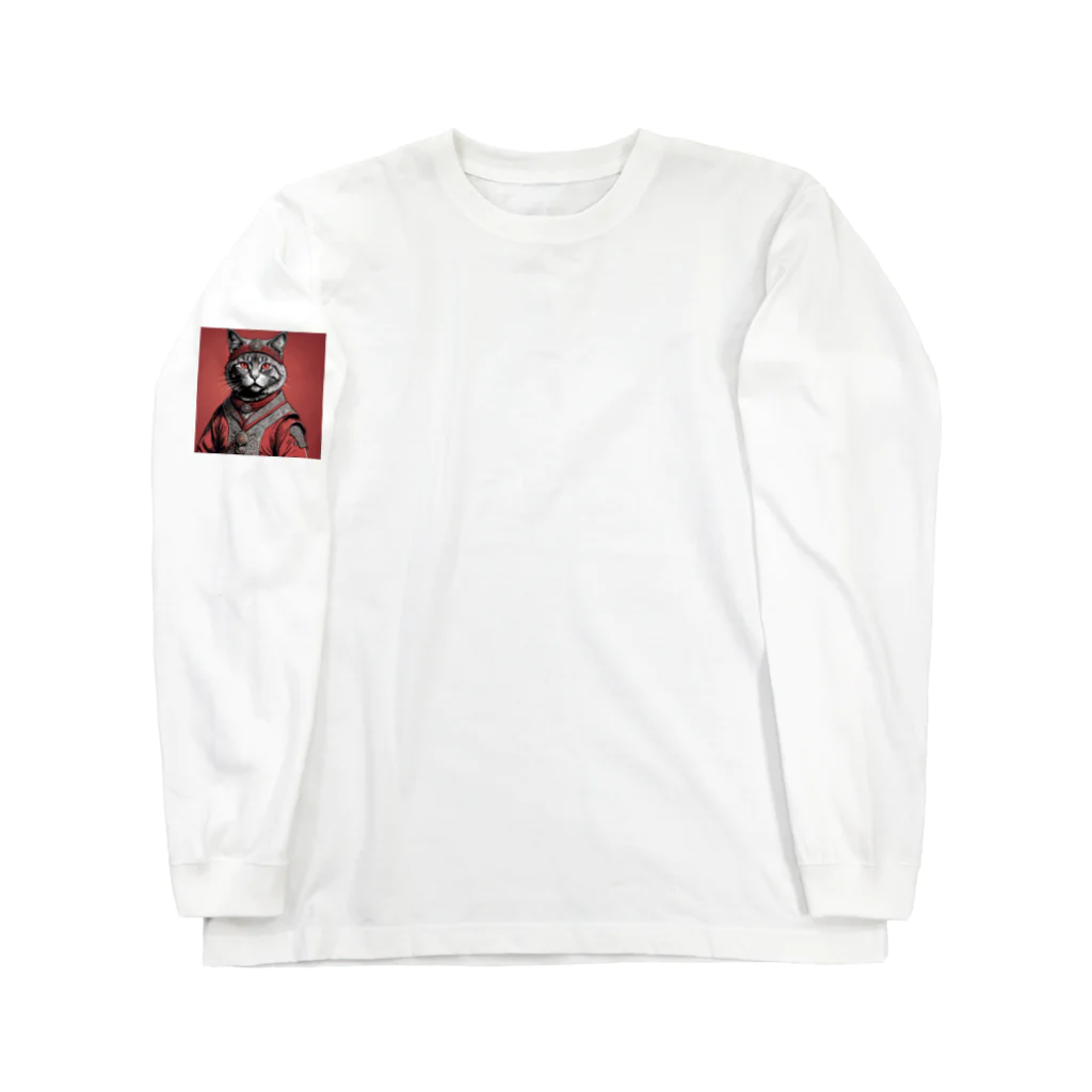 hogarakuの縄文猫 Long Sleeve T-Shirt