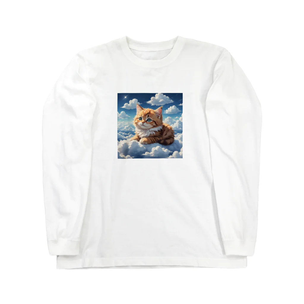 Enchanted Charm EmporiumのCloudy Kitten ("クラウディキトゥン") ロングスリーブTシャツ